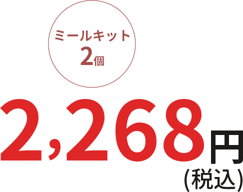 冷凍紙包みシリーズ4個 1週間あたり4000円